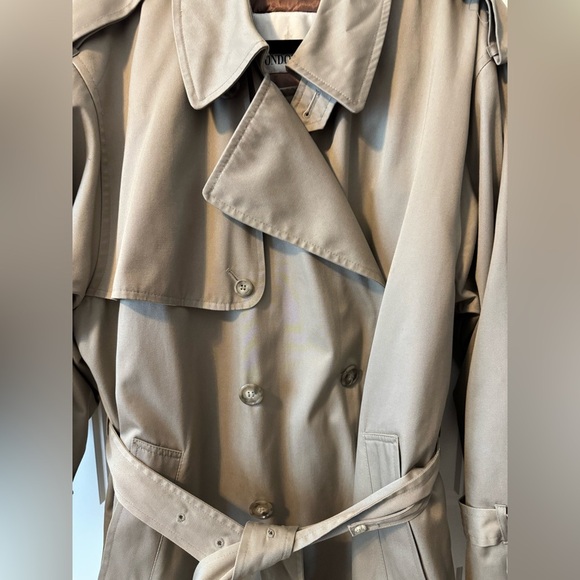 London Fog Double Breasted Trench Coat Size 42 short - Picture 12 of 13
